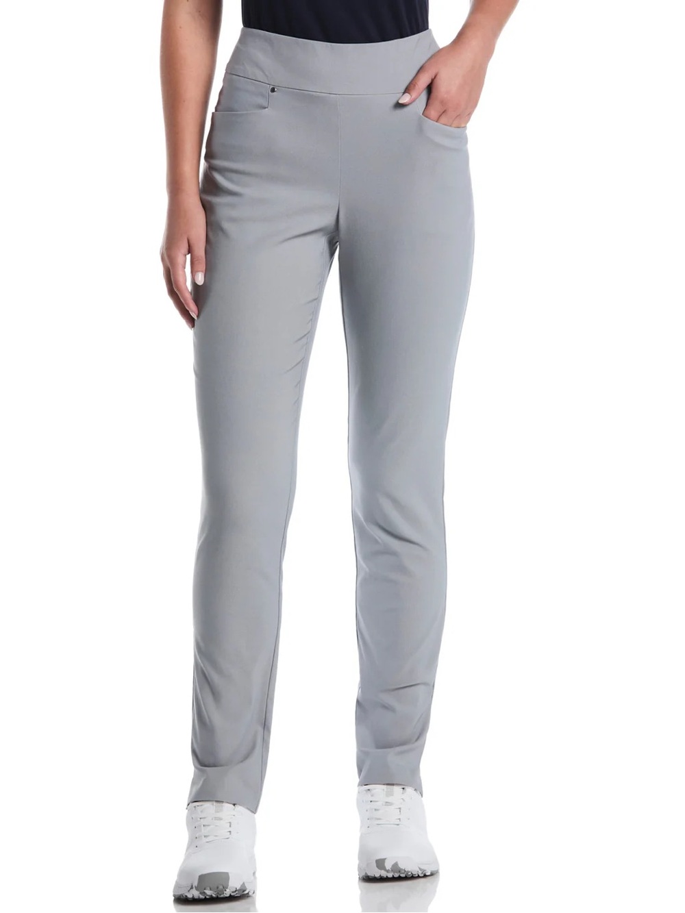 PGA Tour Gray Women's Pull-On Golf Pants Stretch Size Small